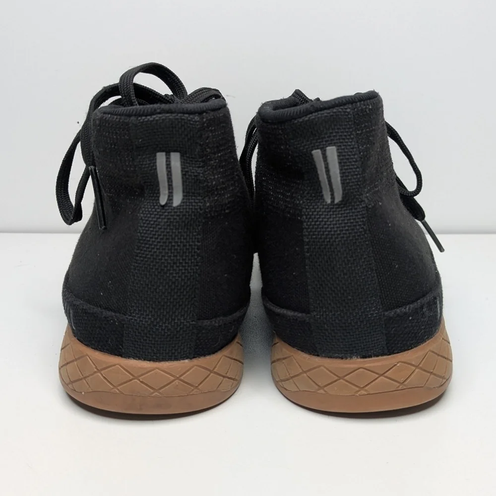 NOBULL Black Canvas Mid Top Outwork Sneakers Trainers Women's en's Size 8.5